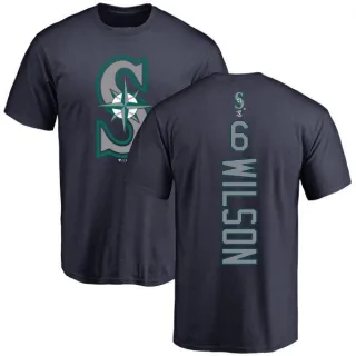 Men's Seattle Mariners Dan Wilson Navy Backer T-Shirt