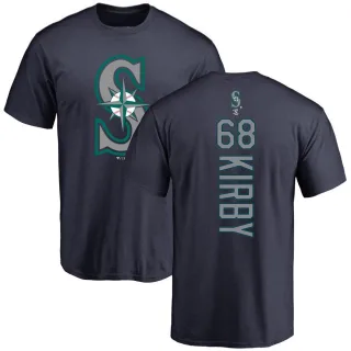 Men's Seattle Mariners George Kirby Navy Backer T-Shirt