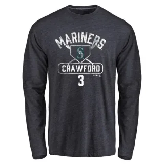 Women's J.P. Crawford Seattle Mariners Roster Name & Number T-Shirt - Navy